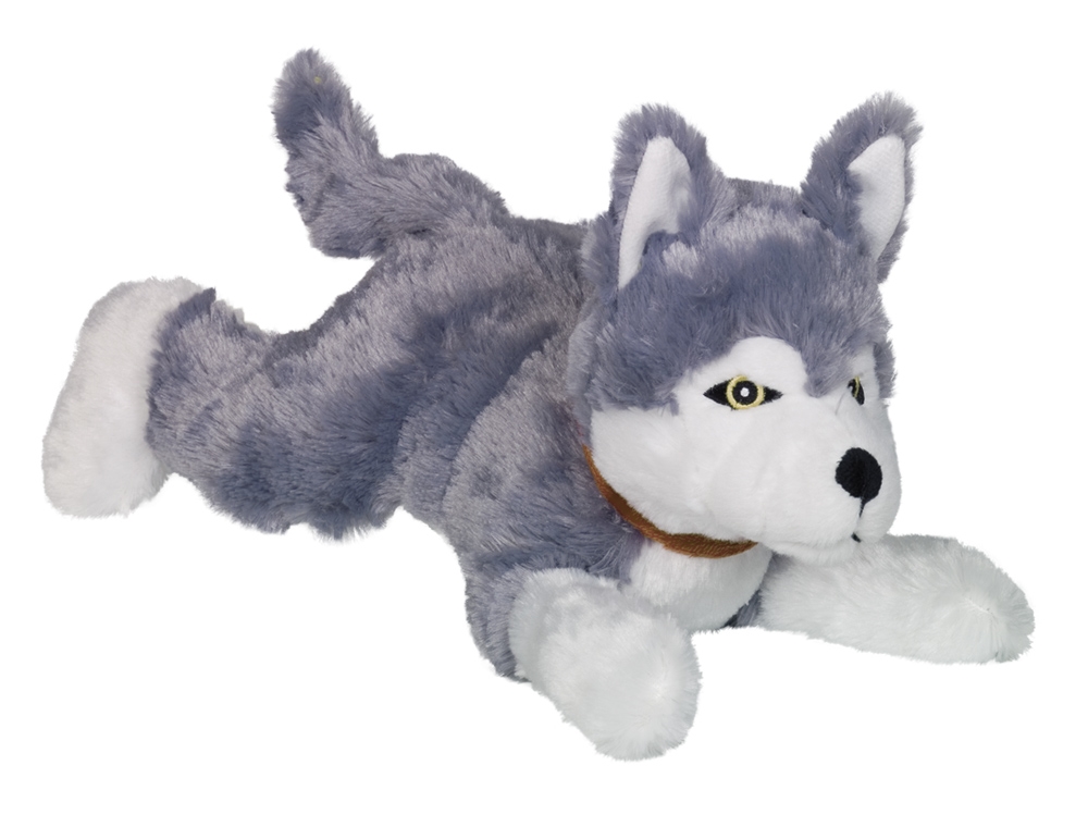 Brinquedo peluche cão deitado "HUSKY"