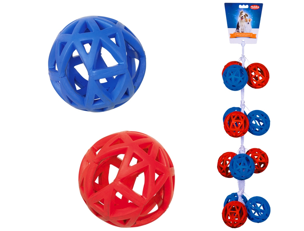 Rubber fence ball