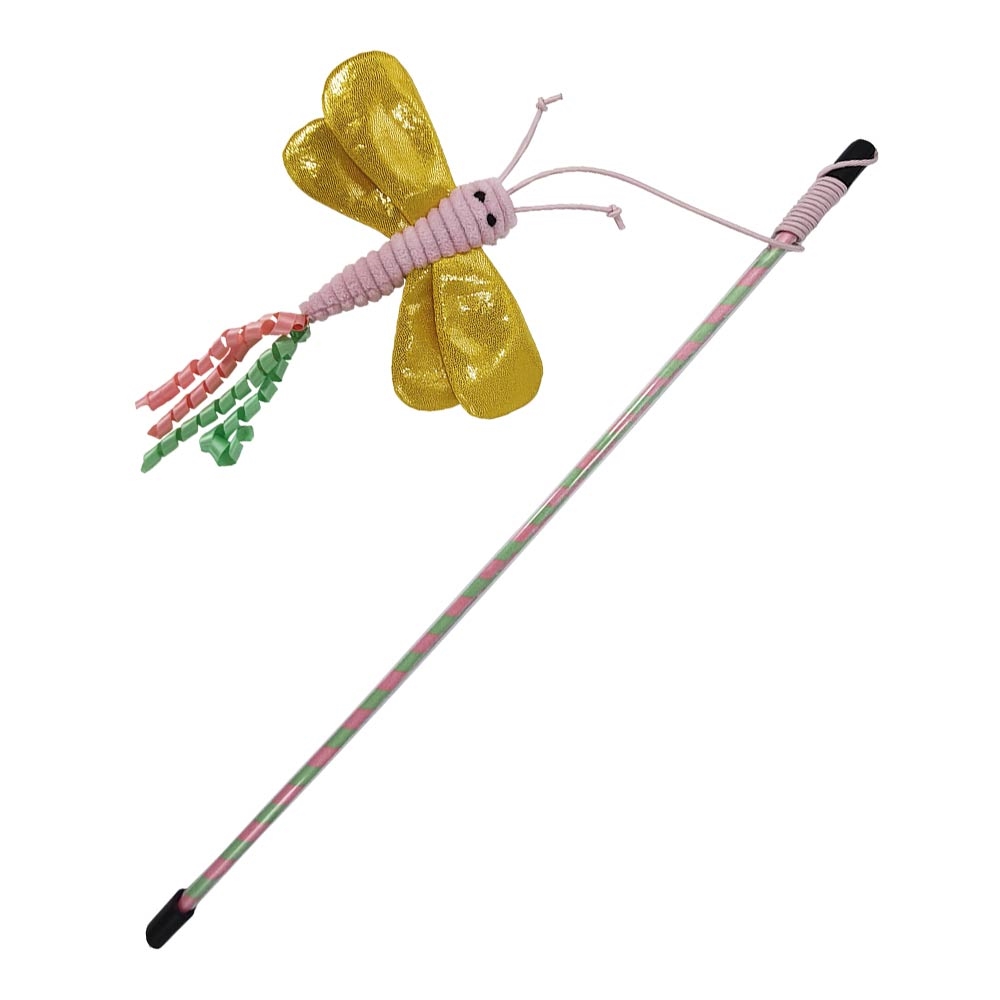 Cana de pesca com erva de gato