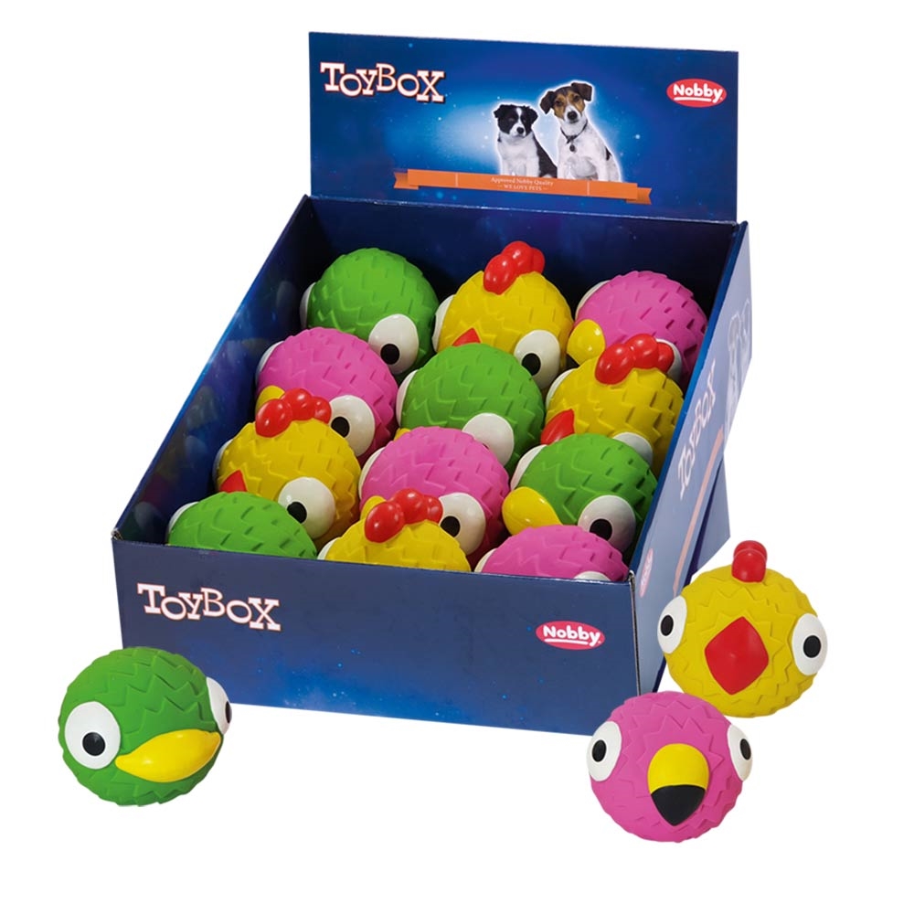 Mostrar látex "Caras de pássaro".