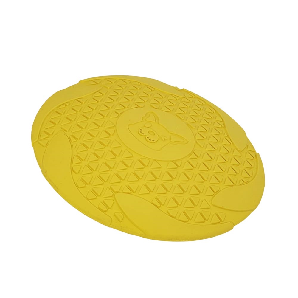 Brinquedo de borracha sólida amarela