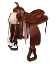Sela Western para cavalos grandes, 16"/40 cm