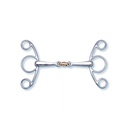 Embocadura stubben 2 em 1 butterly snaffle