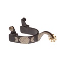 Esporins western decorados com flores