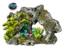 Decor Aqua com LED e plantas "ROCK WITH SKULLS" 