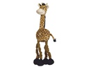 Brinquedo peluche girafa com elásticos