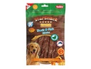 Snack de barbecue de pato e peixe