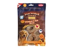Snack donut de barbecue de galinha e peixe